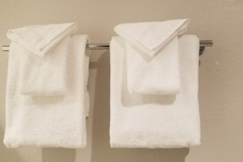 Folded Towels for guests